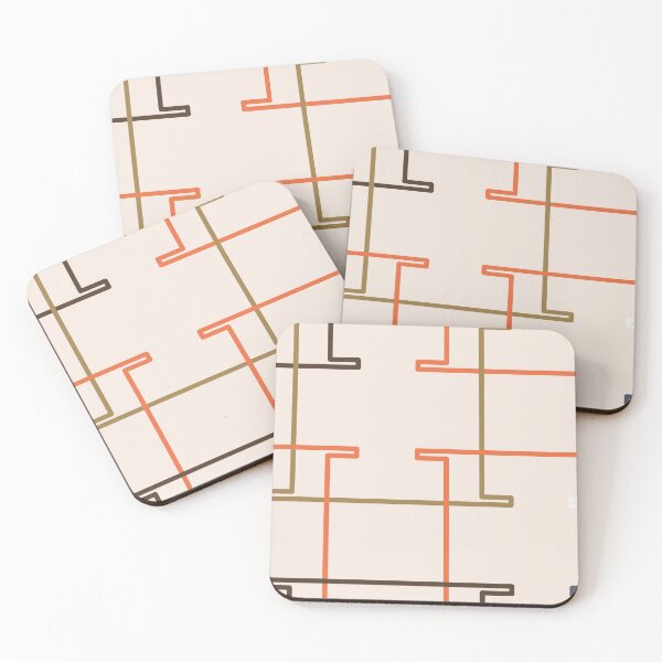 Item preview, Modern Interlocking Line Pattern 001 designed and sold by TexSta.