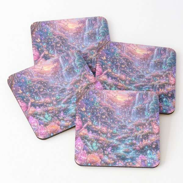 Item preview, Enchanted Butterfly Crystal Falls designed and sold by Gold&pixels.