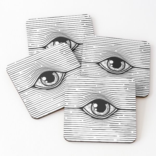 Item preview, Surreal Eye Line Art Illustration  designed and sold by kreature56.