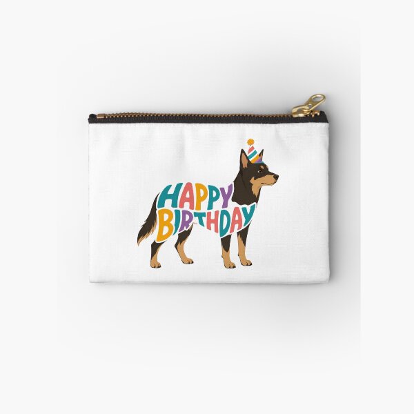 Item preview, Australian Kelpie Happy Birthday Silhouette designed and sold by TheAnimalZ00.