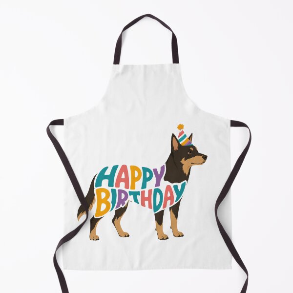 Item preview, Australian Kelpie Happy Birthday Silhouette designed and sold by TheAnimalZ00.