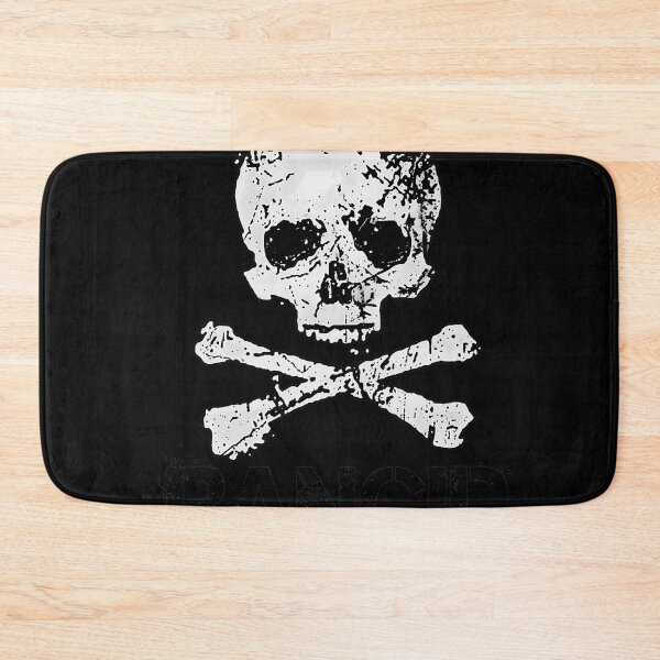 Item preview, Gritty Skull and Bones Emblem with Band Name designed and sold by ALYGADesign.
