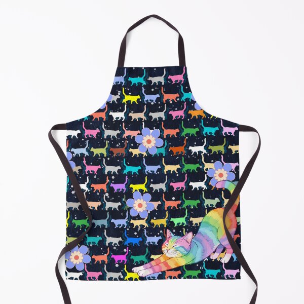 Item preview, Gato estirado arcoíris designed and sold by MountainRoisin.
