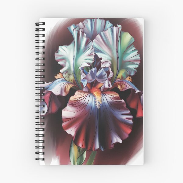 Item preview, Vibrant Iris Flower Detailed Oil Painting designed and sold by SellingWSarah17.