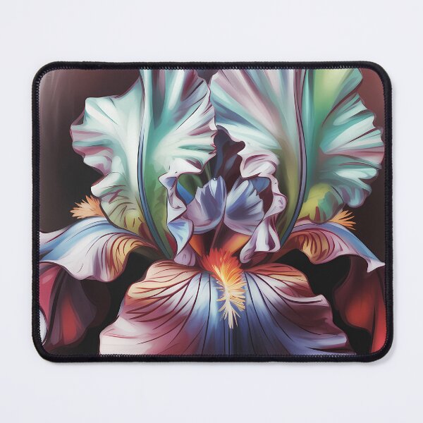 Item preview, Vibrant Iris Flower Detailed Oil Painting designed and sold by SellingWSarah17.
