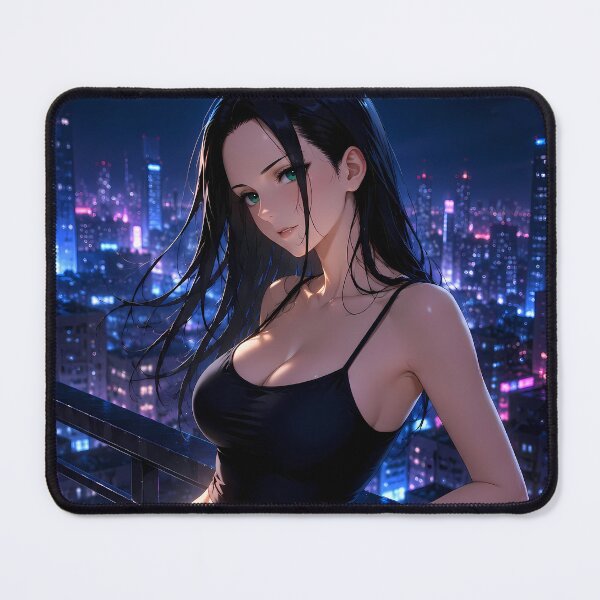 Item preview, Nico Robin One Piece Neon Rooftop Night designed and sold by Dashsopaner.