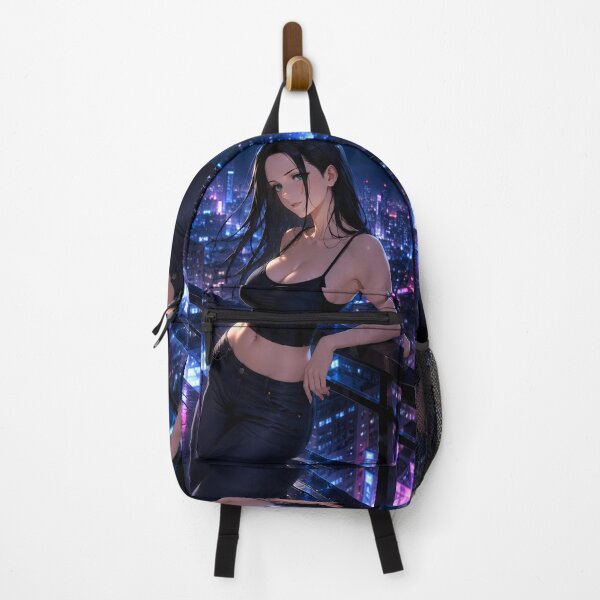 Item preview, Nico Robin One Piece Neon Rooftop Night designed and sold by Dashsopaner.