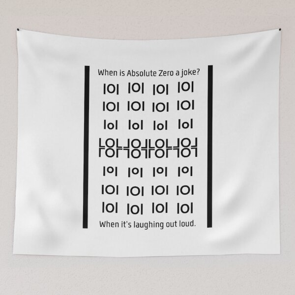 Item preview, Absolute Zero = LOL | Word Art Joke designed and sold by dickensign.