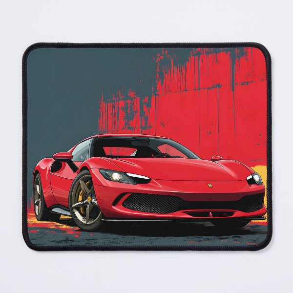 Item preview, Ferrari 296 GTB Modern Exotic Car Pop Art Design designed and sold by AutoPopStudio.