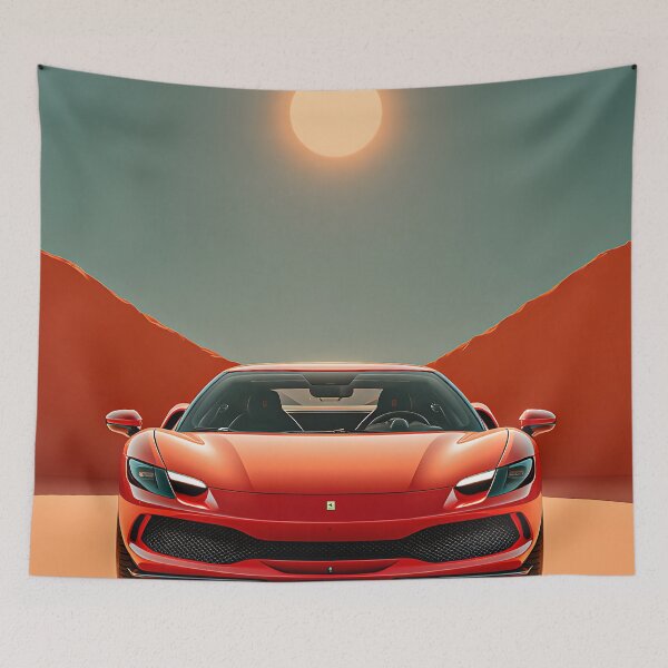 Item preview, Ferrari 296 GTB Graphic Supercar Pop Art Artwork designed and sold by AutoPopStudio.