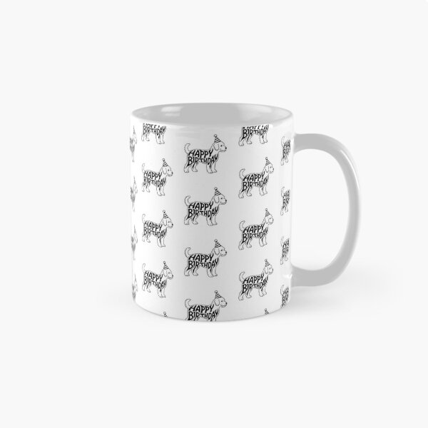 Item preview,  Black and White Lagotto Romagnolo Happy Birthday Silhouette designed and sold by TheAnimalZ00.