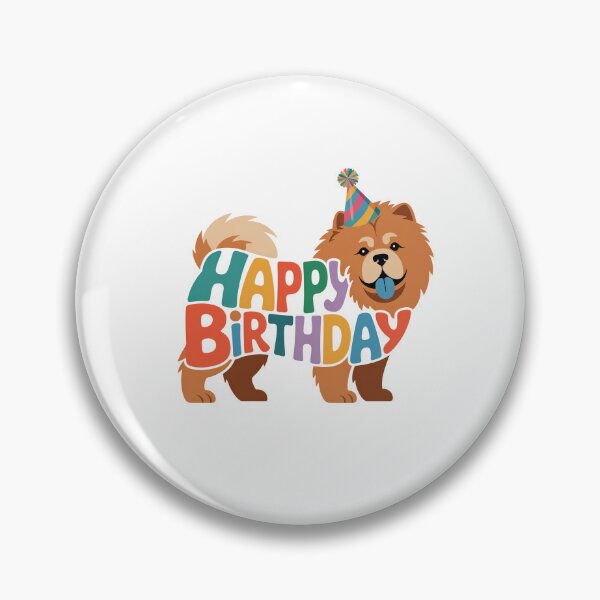 Item preview, Chow Chow Happy Birthday Silhouette designed and sold by TheAnimalZ00.