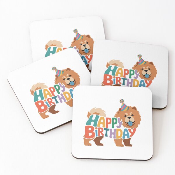 Item preview, Chow Chow Happy Birthday Silhouette designed and sold by TheAnimalZ00.