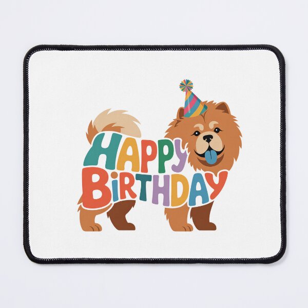 Item preview, Chow Chow Happy Birthday Silhouette designed and sold by TheAnimalZ00.