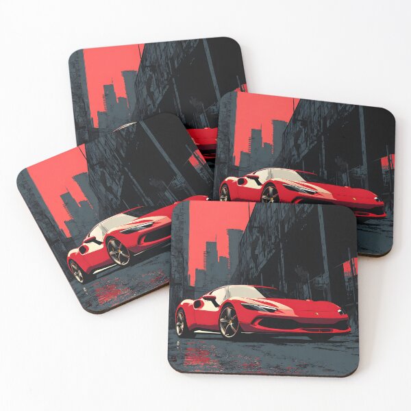 Item preview, Ferrari 296 GTB Vibrant Automotive Wall Art Pop Art designed and sold by AutoPopStudio.