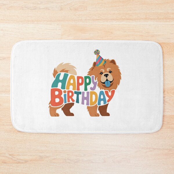 Item preview, Chow Chow Happy Birthday Silhouette designed and sold by TheAnimalZ00.