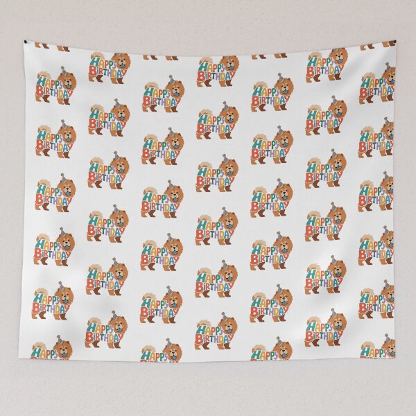 Item preview, Chow Chow Happy Birthday Silhouette designed and sold by TheAnimalZ00.