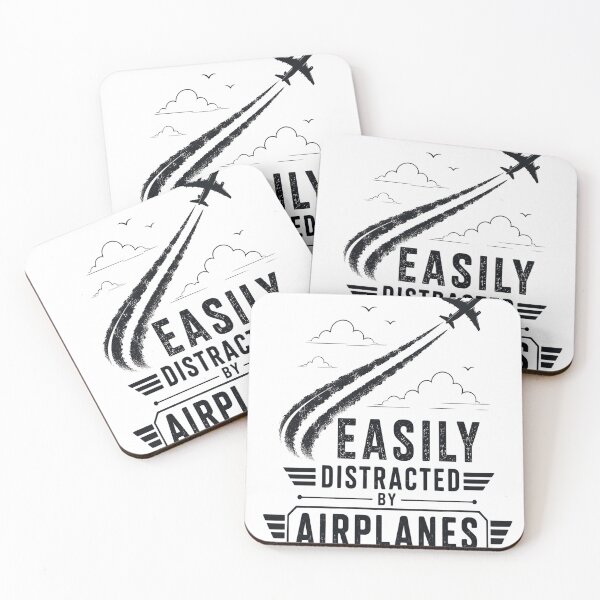 Item preview, Easily Distracted By Airplanes Contrail T-Shirt | Aviation Lover Gift | Minimal Flight Design designed and sold by Moh-nd-Eg.
