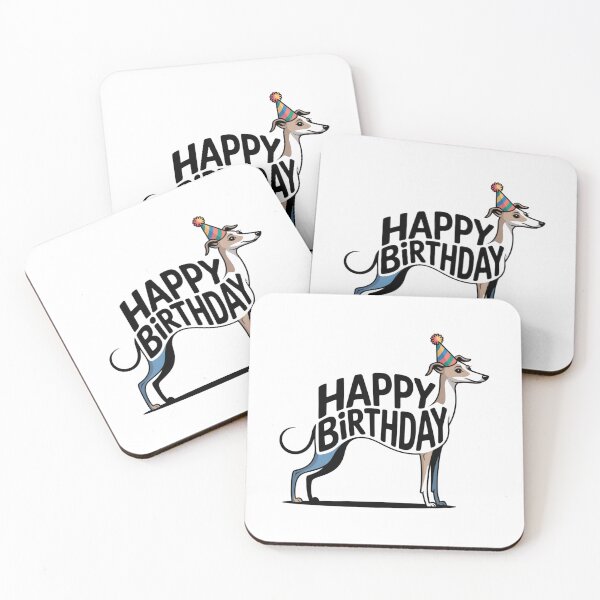 Item preview, Italian Greyhound Happy Birthday Silhouette designed and sold by TheAnimalZ00.