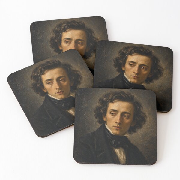Item preview, Piano Poet: Frédéric Chopin Vintage Oil Painting - Romantic Melodies & Timeless Art designed and sold by DoReMiStudio.