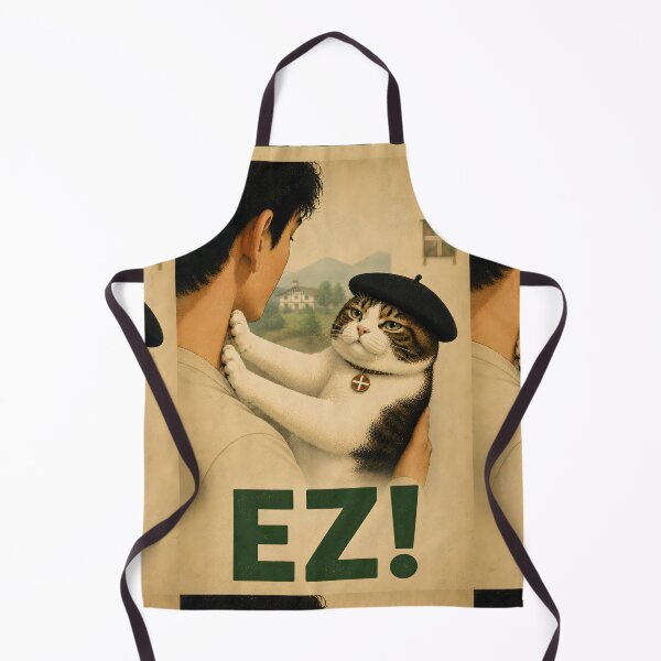 Item preview, Funny Basque Cat Poster, EZ Cat Meme, Euskal Herria Wall Art, Vintage Cat Print, Basque Gift designed and sold by Travellerz.