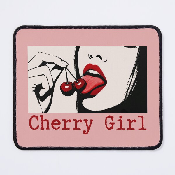 Item preview, Cherry Bliss - Girl with red lips designed and sold by Shedronpanda.