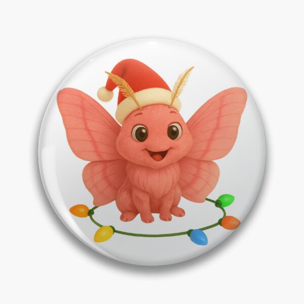 Item preview, Christmas Pink Bellworm Moth designed and sold by Sillytoe.