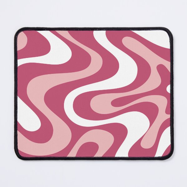Item preview, Liquid Swirl Retro Abstract in pinks tones, Light Blush, Cream, and White designed and sold by Differenceee.