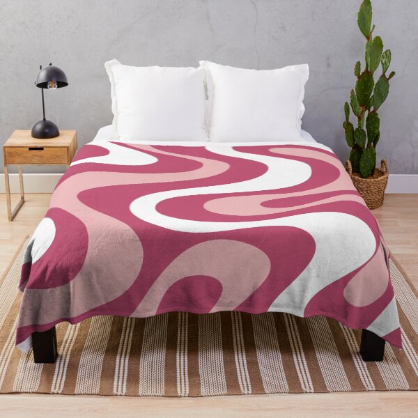 Item preview, Liquid Swirl Retro Abstract in pinks  tones, Light Blush, Cream, and White designed and sold by Differenceee.