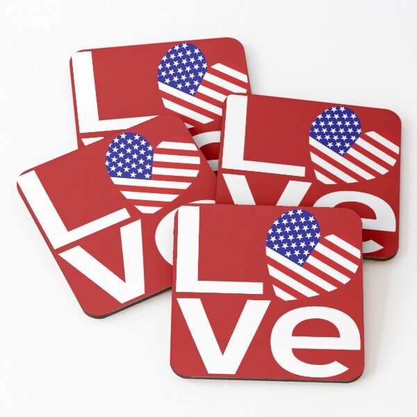 Item preview, USA LOVE Flag Heart designed and sold by AuntieShoe.