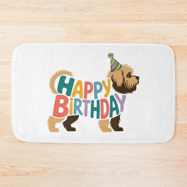 Item preview, Lowchen Happy Birthday Silhouette designed and sold by TheAnimalZ00.
