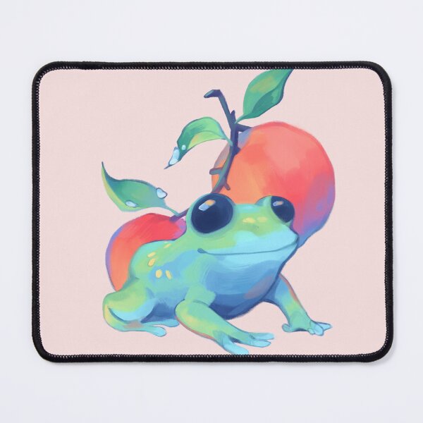Item preview, Frog and peaches designed and sold by Milidrawstuff.