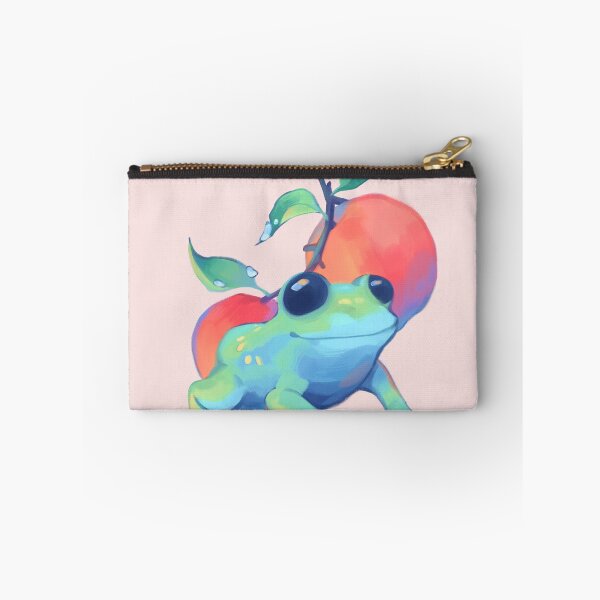 Item preview, Frog and peaches designed and sold by Milidrawstuff.