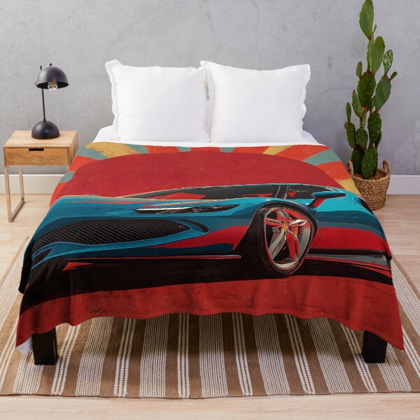Item preview, Ferrari 296 GTB Retro Style Pop Art Supercar Print designed and sold by AutoPopStudio.