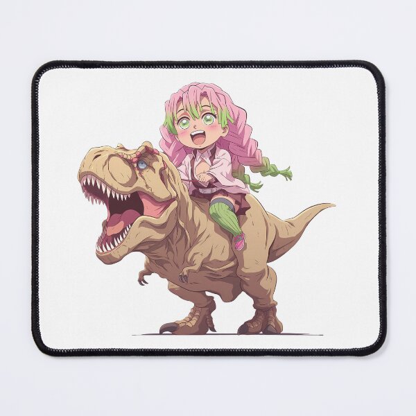 Item preview, Mitsuri Kanroji Demon Slayer Kawaii Dinosaur Adventure designed and sold by Dashsopaner.