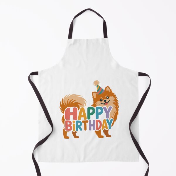 Item preview, Pomeranian Happy Birthday Silhouette designed and sold by TheAnimalZ00.