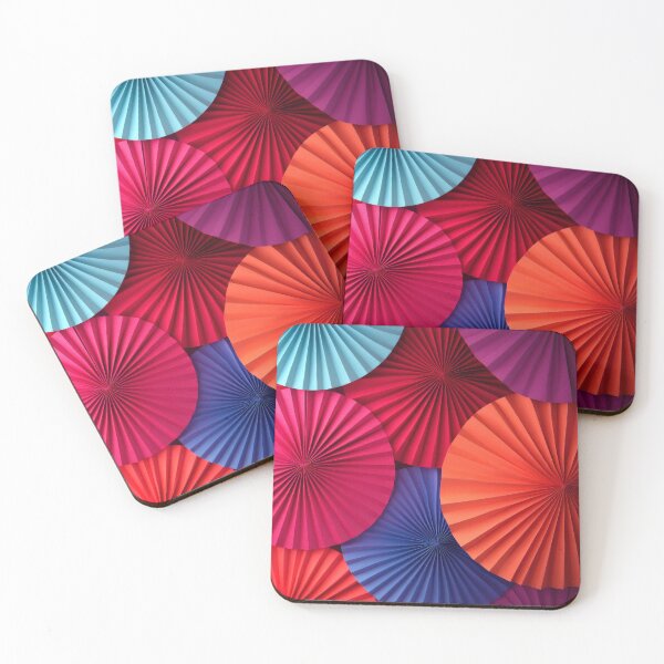 Item preview, Pretty Parasol Designs In Magenta, Red, And Blue designed and sold by DEC02.