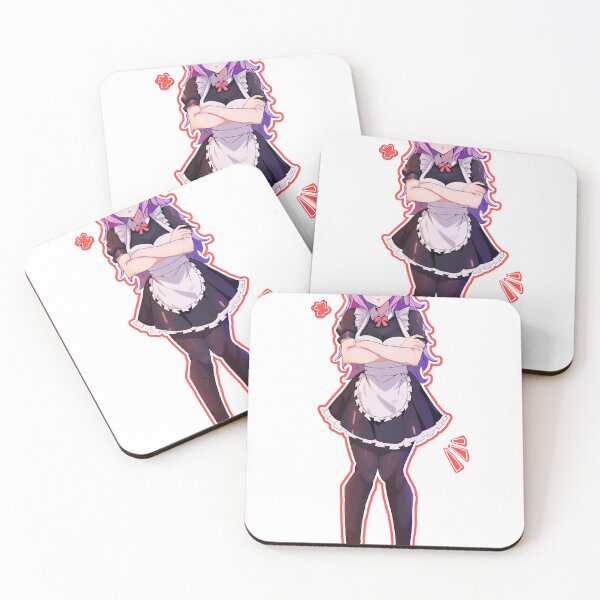 Item preview, Barracuda – Grumpy Maid Anime Girl | Cute Original Character Sticker designed and sold by SovereignAngel.
