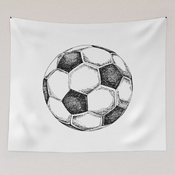 Artikelvorschau, Handgezeichneter Fußball - Europäischer Fußball entworfen und verkauft von DGMaxShop.