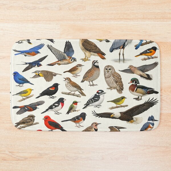 Item preview, Native Birds of Kentucky Retro Style Identification Chart designed and sold by kakarikihill.