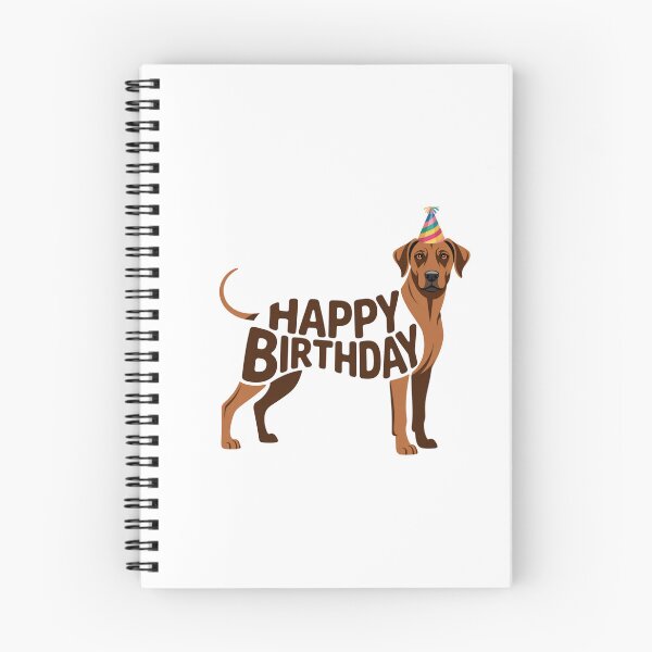 Item preview, Rhodesian Ridgeback Happy Birthday Silhouette designed and sold by TheAnimalZ00.