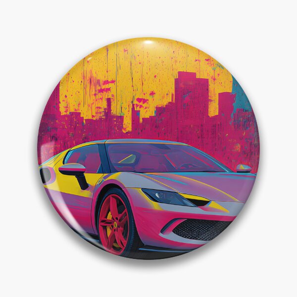 Item preview, Ferrari 296 GTB High End Supercar Pop Art Illustration designed and sold by AutoPopStudio.