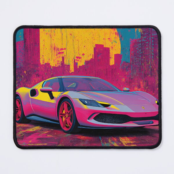 Item preview, Ferrari 296 GTB High End Supercar Pop Art Illustration designed and sold by AutoPopStudio.