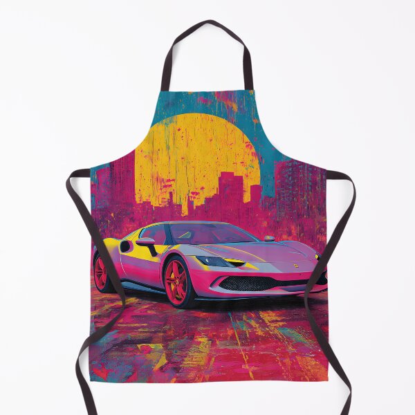 Item preview, Ferrari 296 GTB High End Supercar Pop Art Illustration designed and sold by AutoPopStudio.