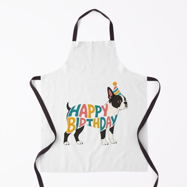 Item preview, Boston Terrier Happy Birthday Silhouette designed and sold by TheAnimalZ00.