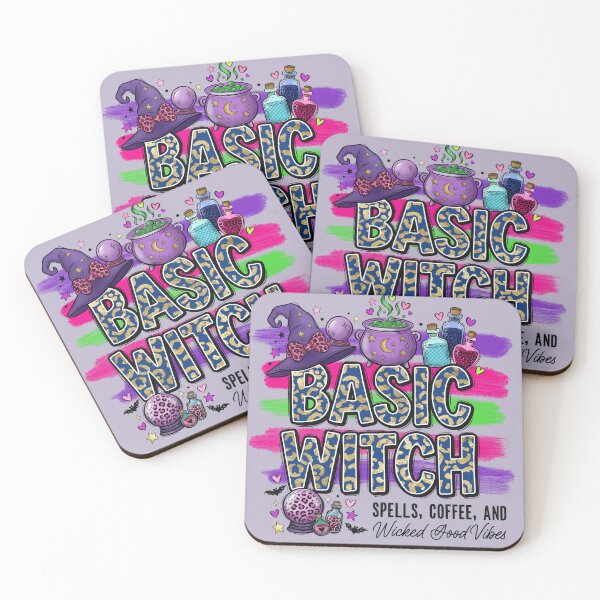 Item preview, Basic Witch: Spells, Coffee, and Wicked Good Vibes designed and sold by Ink & Kind Studio.