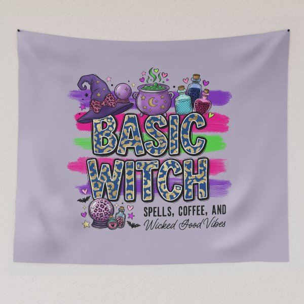 Item preview, Basic Witch: Spells, Coffee, and Wicked Good Vibes designed and sold by Ink & Kind Studio.