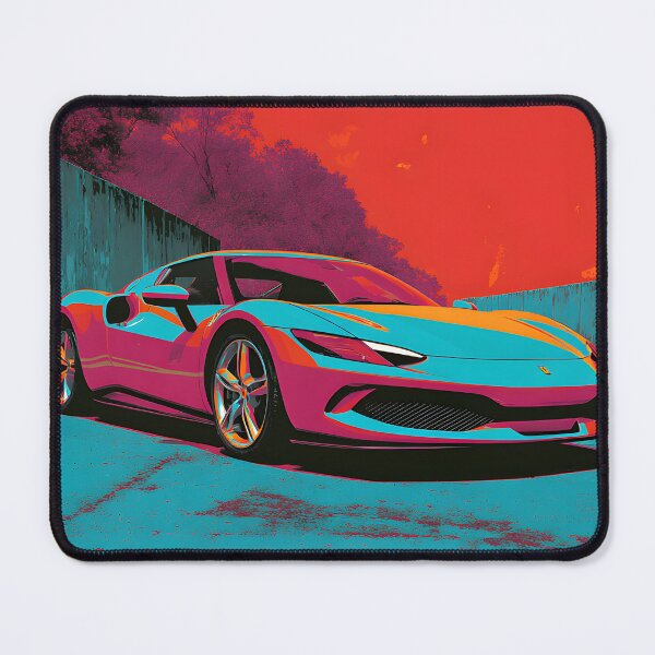 Item preview, Ferrari 296 GTB Exotic Automotive Pop Art Artwork designed and sold by AutoPopStudio.