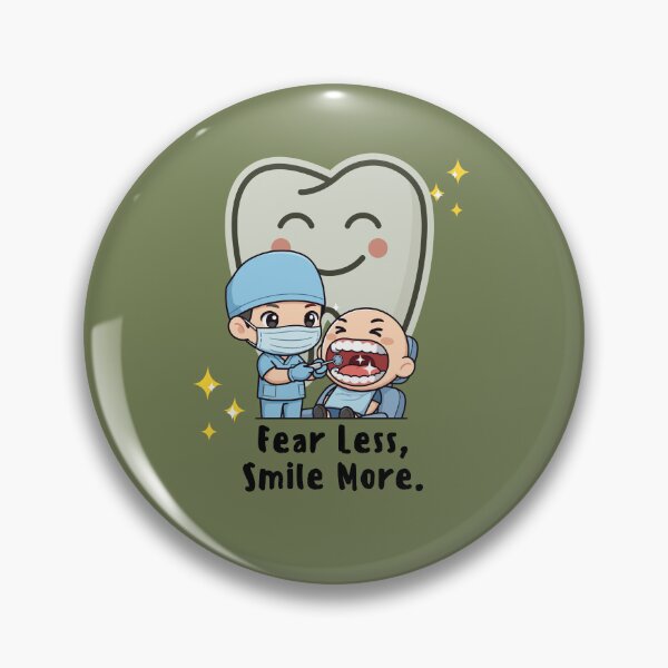 Item preview, Fear Less, Smile More Cute Pediatric Dentist Design designed and sold by AhmadAnnaPrints.