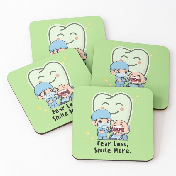 Item preview, Fear Less, Smile More Cute Pediatric Dentist Design designed and sold by AhmadAnnaPrints.